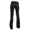 Women Pencil Pants Devil Fashion Punk Black Lace-up Skinny Pant Gothic Clothing
